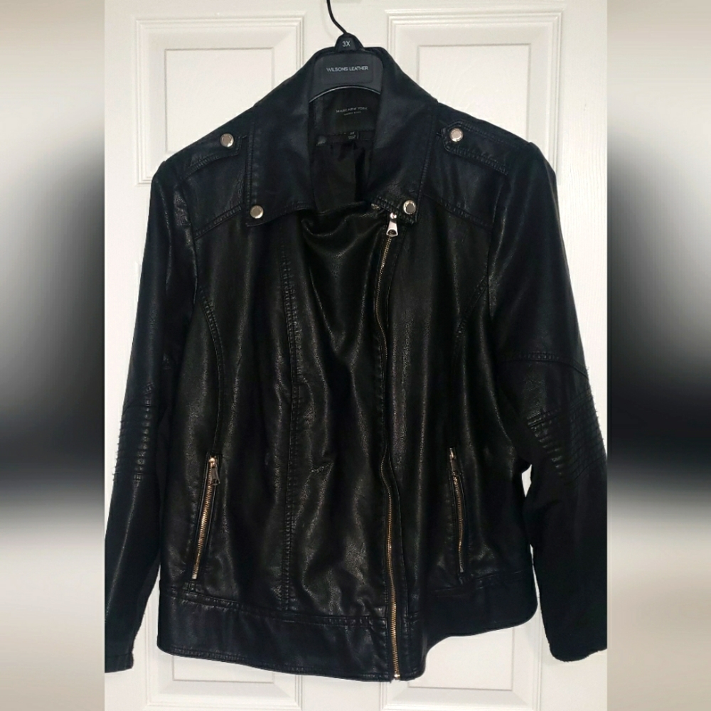 Andrew Marc Black Leather Jacket